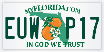 FL license plate EUWP17