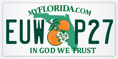 FL license plate EUWP27