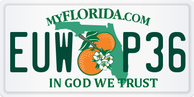 FL license plate EUWP36