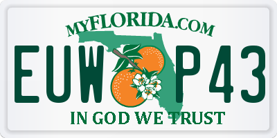 FL license plate EUWP43