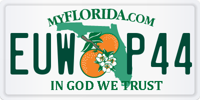 FL license plate EUWP44