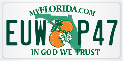 FL license plate EUWP47