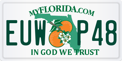 FL license plate EUWP48