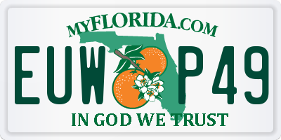 FL license plate EUWP49