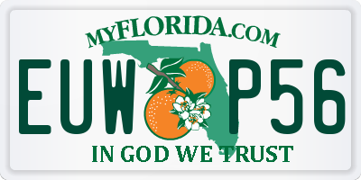 FL license plate EUWP56