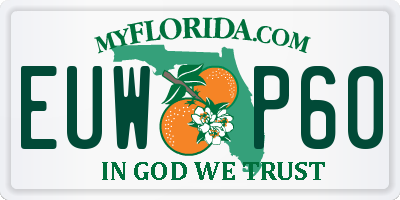 FL license plate EUWP60