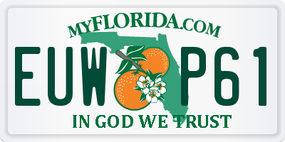 FL license plate EUWP61