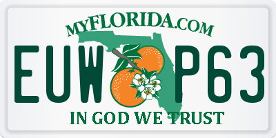 FL license plate EUWP63