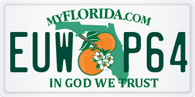 FL license plate EUWP64