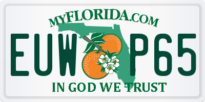 FL license plate EUWP65