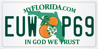 FL license plate EUWP69