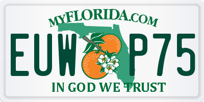 FL license plate EUWP75