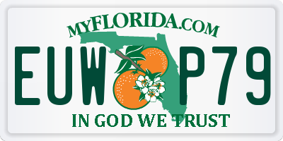FL license plate EUWP79