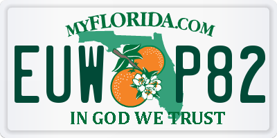 FL license plate EUWP82