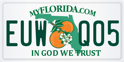 FL license plate EUWQ05
