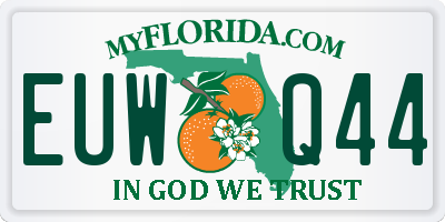 FL license plate EUWQ44