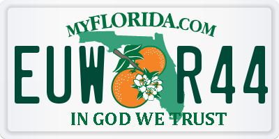 FL license plate EUWR44