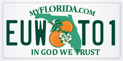 FL license plate EUWT01