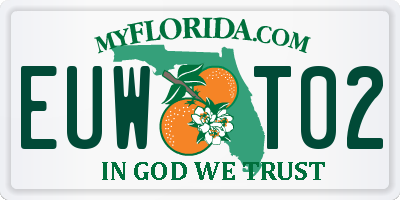 FL license plate EUWT02