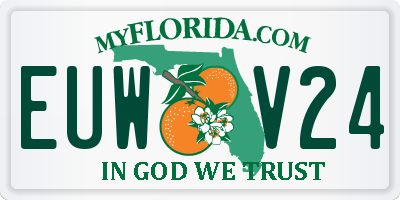 FL license plate EUWV24