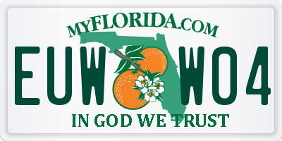 FL license plate EUWW04
