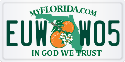 FL license plate EUWW05