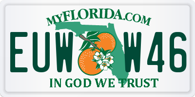FL license plate EUWW46