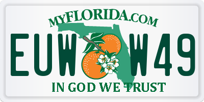 FL license plate EUWW49