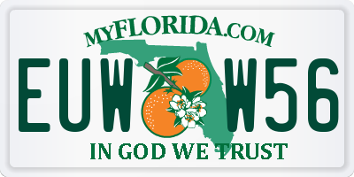 FL license plate EUWW56