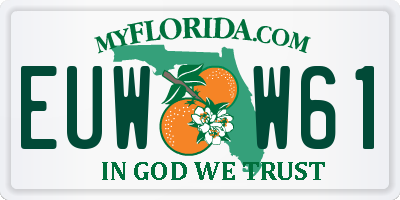 FL license plate EUWW61