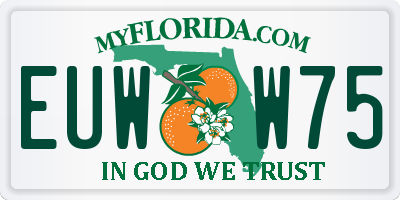 FL license plate EUWW75