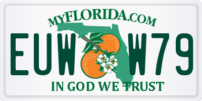 FL license plate EUWW79