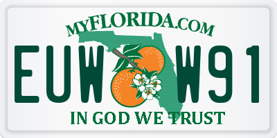 FL license plate EUWW91