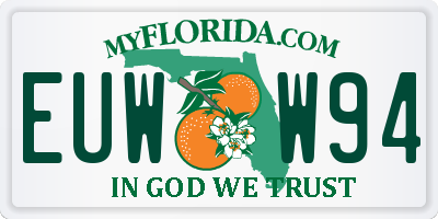 FL license plate EUWW94