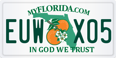 FL license plate EUWX05