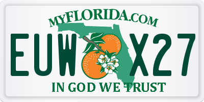 FL license plate EUWX27