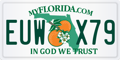 FL license plate EUWX79