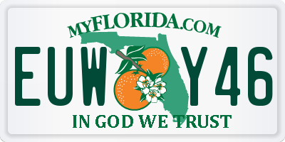 FL license plate EUWY46