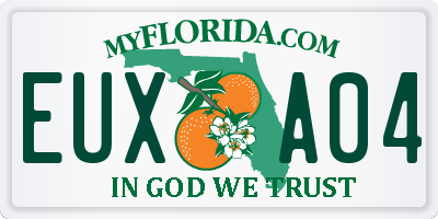 FL license plate EUXA04