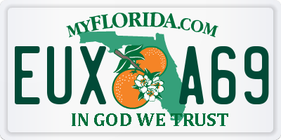 FL license plate EUXA69