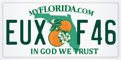 FL license plate EUXF46