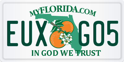 FL license plate EUXG05