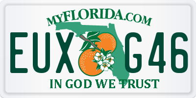 FL license plate EUXG46