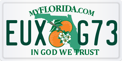 FL license plate EUXG73