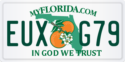 FL license plate EUXG79