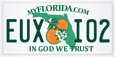 FL license plate EUXI02
