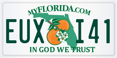 FL license plate EUXI41