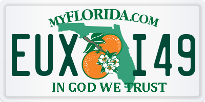 FL license plate EUXI49