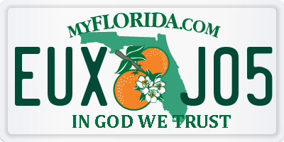 FL license plate EUXJ05