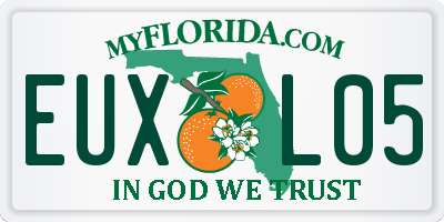 FL license plate EUXL05